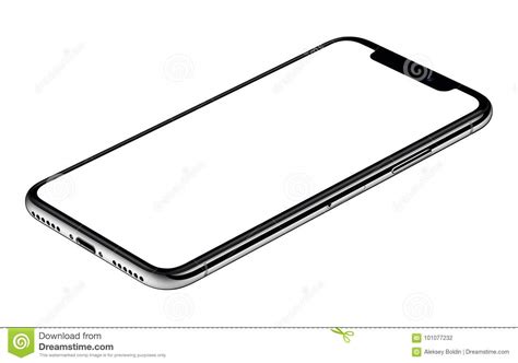 Smartphone Mockup Similar To Iphone X Cw Rotated Lies On