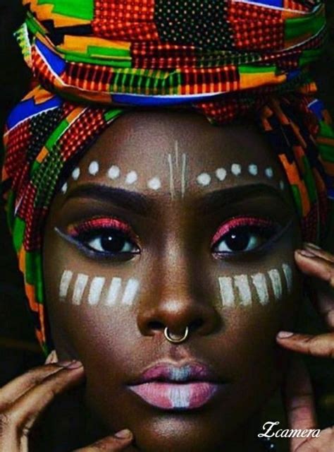 Pin De Renata Bey Em Turbantes E Lencos Maquiagem Africana Pinturas