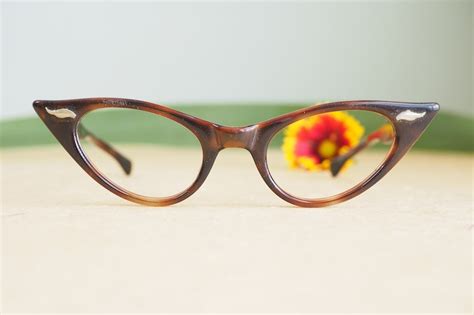 vintage eyeglasses cat eye glasses 1960 s cateye made in etsy