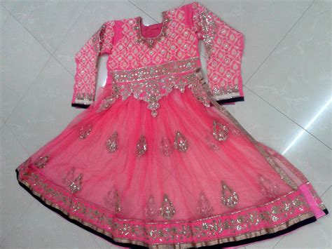 Pink With Embroidery Jari And Stone Work Madhuri Dixit Pink Anarkali Suit Sareez House 309778