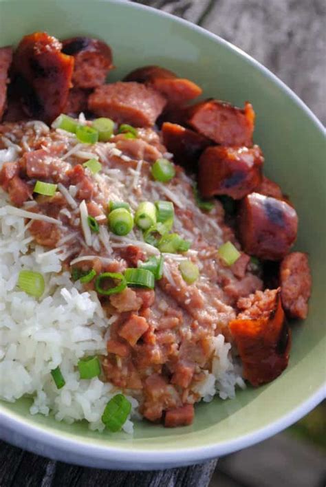 1 pound red beans (dried). New Orleans style red beans and rice has all of the ...
