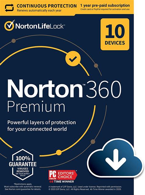 Buy Norton 360 Premium 2021 Antivirus Software For 10 Devices With