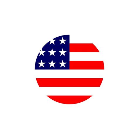 Vector De Icono De Bandera De Estados Unidos Colores Oficiales Y
