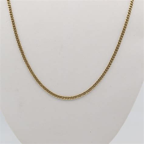 18kt Gold Curb Chain Necklace Property Room