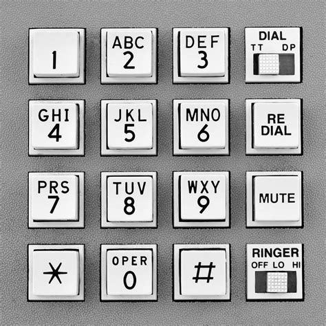 Telephone Touch Tone Keypad Photograph By Jim Hughes