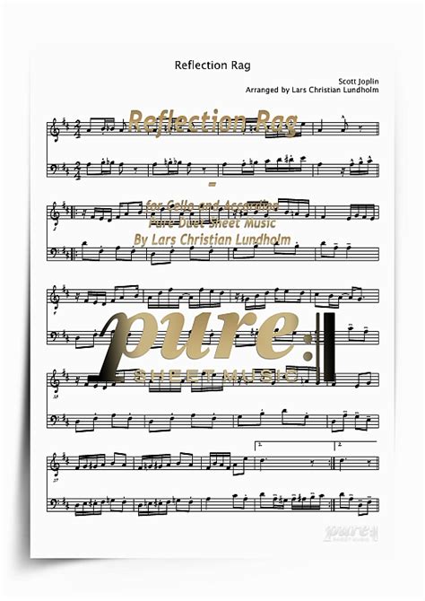 Reflection Rag For Cello And Accordion Pdf File Pure Sheet Music