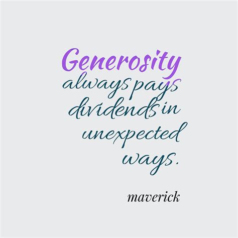 Practice Generosity