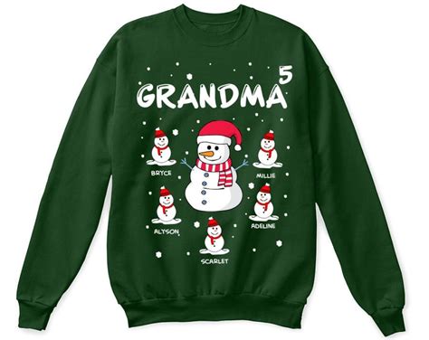 Grandma Christmas Shirt Grandma Christmas Ts Grandma Christmas