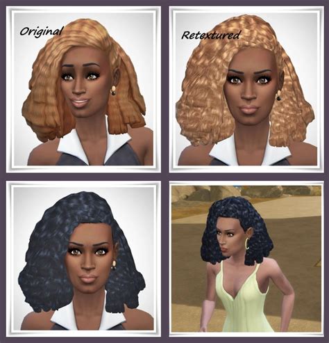 Crimped Hair Retextured At Birksches Sims Blog Sims 4 Updates