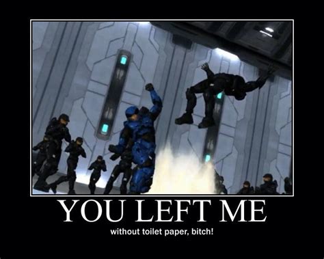 Note To Self Put Toilet Paper In The Bathroom Next Time Red Vs Blue