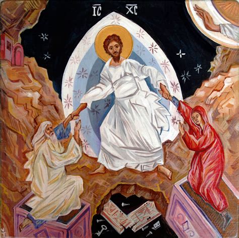 Christ Adam Eve Resurrection Vladimir Tamari Icon By Vladi Flickr