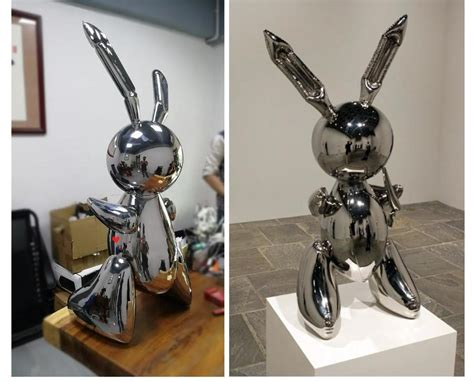 Famous Artist Jeff Koons Stainless Steel Rabbit Sculpture Youfine Sculpture