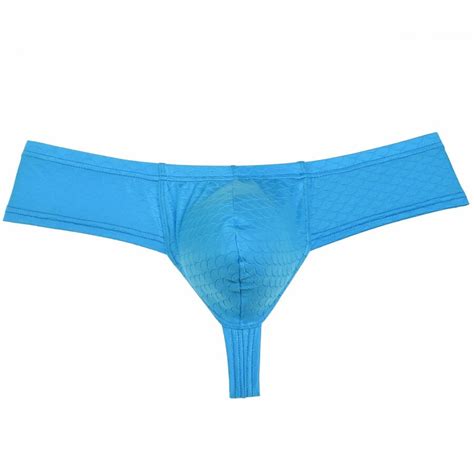 New Style Fish Scale Sexy Bikini Mens Thongs And G Strings Protruding