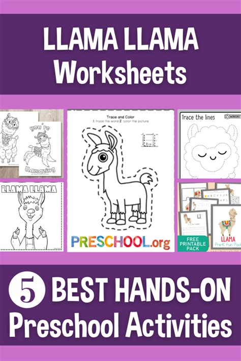 The 5 Best Worksheets For Llama Llama Preschool Theme