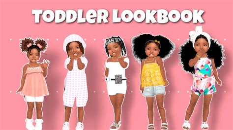 Sims 4 Cas Toddler Lookbook Cc Links Youtube