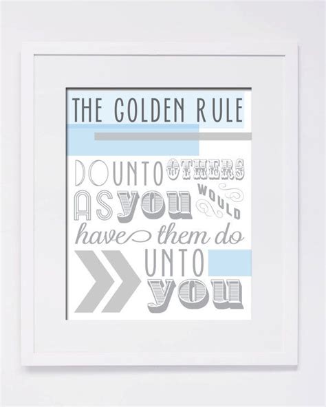 The Golden Rule Poster Digital Printable File By Littlenorajane 600