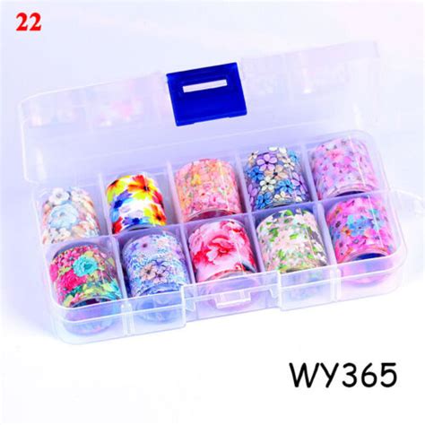 Nail Foils Transfer Sticker Art Manicure Mixed Diy Nails Wraps Decal