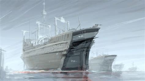Image Concept Art Whaling Trawler Dishonored Wiki Fandom