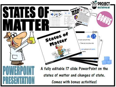 States Of Matter Powerpoint Presentation And Activity Sheets Teaching
