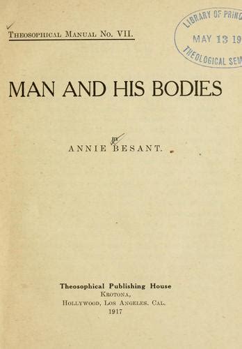 Man And His Bodies 1917 Edition Open Library