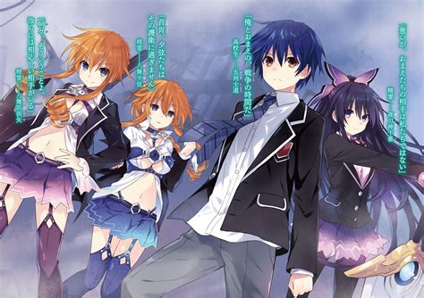 Tsunako Date A Live Itsuka Shidou Yamai Kaguya Yamai Yuzuru Yatogami