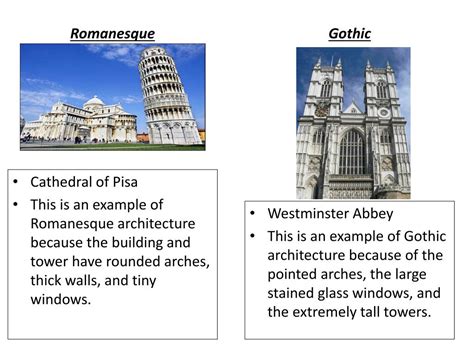 Ppt Romanesque Vs Gothic Architecture Powerpoint Presentation Free