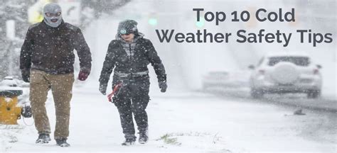 10 Cold Weather Safety Tips While Working