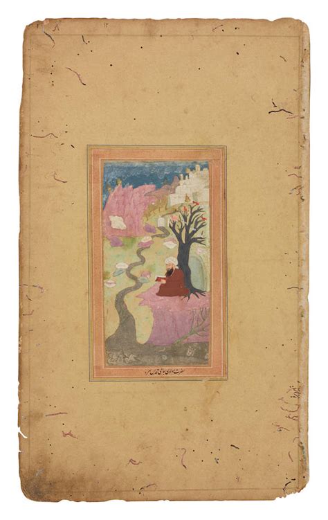 bonhams seated imam under a tree provincial mughal deccan 18th century