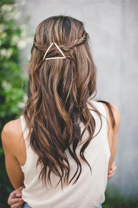 try triangle with bobby pins hair hairstyle womentriangle night hairstyles side braid