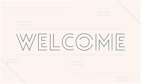 Premium Vector Flat Welcome Text Banner Illustration