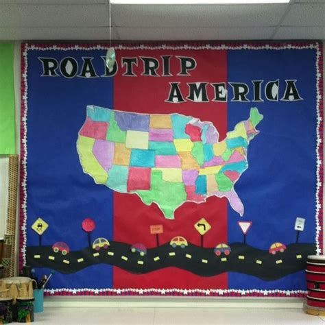 Road Trip Bulletin Board Back To School Art Activity School Art