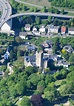 Luftaufnahme Lahnstein - Burganlage des Schloss Burg Lahneck in ...