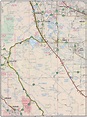Map of Merced county, California. Free large detailed road map Merced