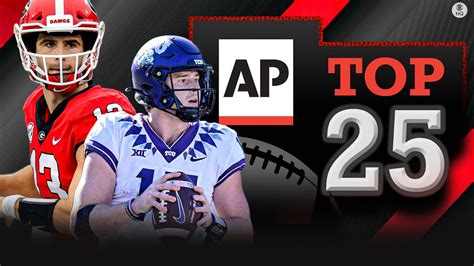 College Football Ap Top 25 Poll Georgia Regains No 1 Spot Tcu On The