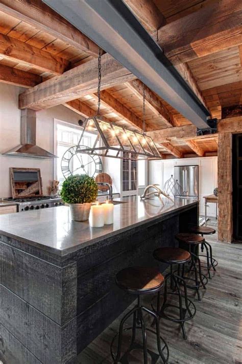 Luxury Canadian Home Reveals Splendid Rustic Modern Aesthetic Kitchen