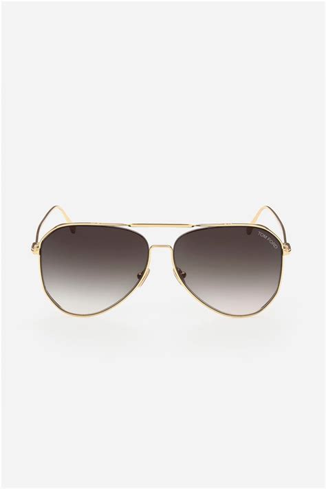 Tom Ford Iconic Pilot Gold Sunglasses
