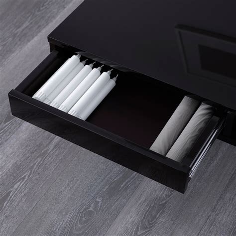 Separate shelf for magazines, etc. TOFTERYD Coffee table, high gloss black, 37 3/8x37 3/8" - IKEA