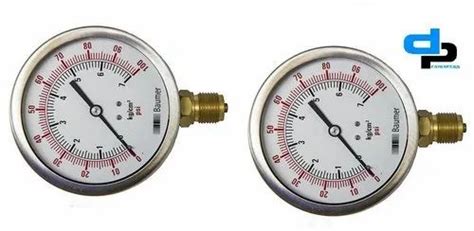 4 Inch 100 Mm Baumer Pressure Gauge At 0 To 250 Bar 0 To 5000 Psi