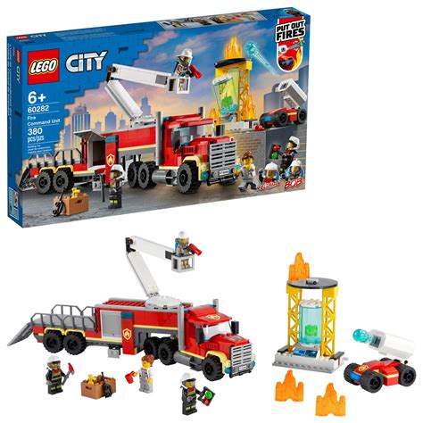 Lego City Fire Command Unit 60282 Building Kit Fun Firefighter Toy