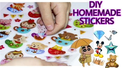 Diy Homemade Stickers Using Two Methods Easy Homemade Stickers