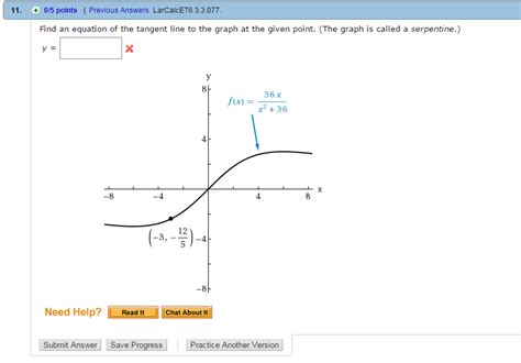 Solved Find An Equation Of The Tangent Line To The Graph At Chegg