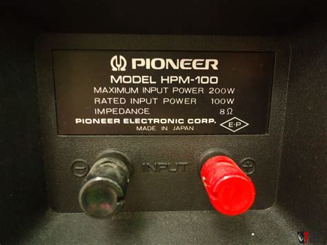 Legendary Pioneer Hpm 100 Speakers 200 Watts Version Nm Photo 766400