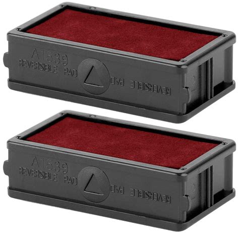 Excelmark A1539 Self Inking Stamp Ink Refill Red Set Of 2 Double