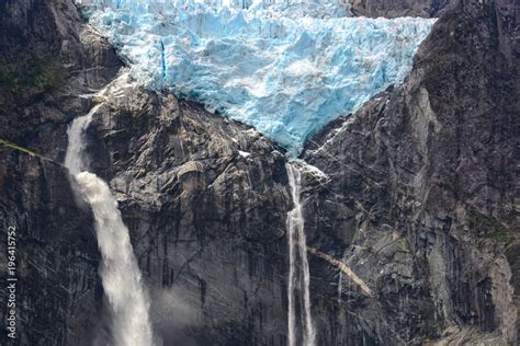 Ventisquero Colgante Hanging Glacier Of Queulat National Park Chile