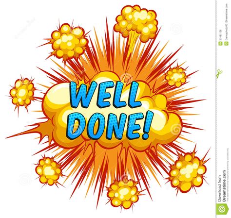 Well Done Stock Vector Illustration Of Boom Flash Graphic 51481138
