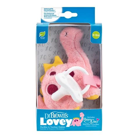 Dr Browns Lovey Pacifier And Teether Holder Dinosaur Dr Browns Baby