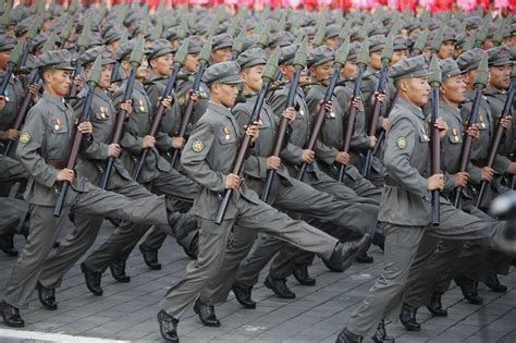 In Pictures At Military Parade North Korean Leader Says Hes Ready For War The Two Way Npr