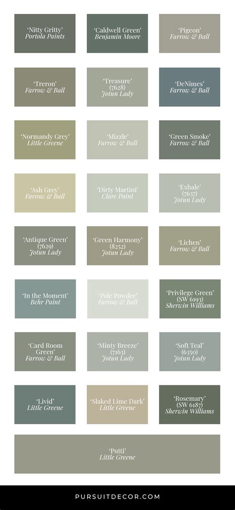 Behr Green Paint Color Names Warehouse Of Ideas
