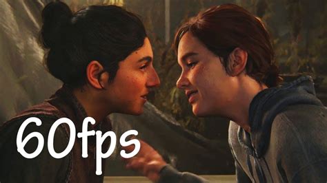 60fps Ellie And Dina Kiss Scene The Last Of Us 2 Youtube