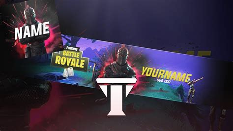Free New Fortnite Banner And Avatar Template 2018 Photo Doovi